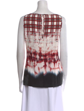 Altuzarra Silk Tie-Dye Print Top