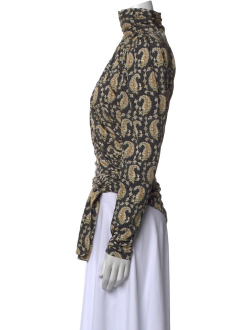 Altuzarra Floral Print Turtleneck Blouse