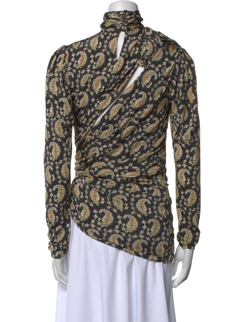 Altuzarra Floral Print Turtleneck Blouse