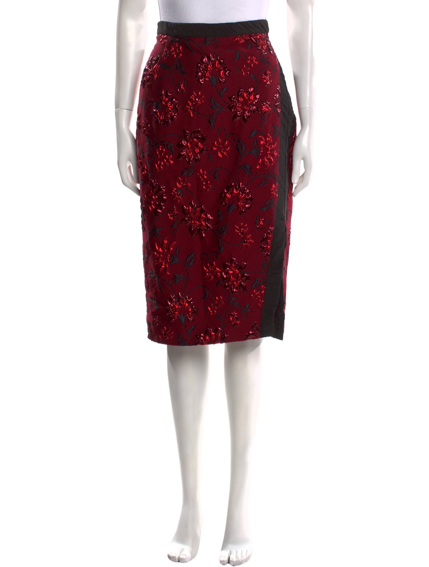 Altuzarra Floral Print Knee-Length Skirt