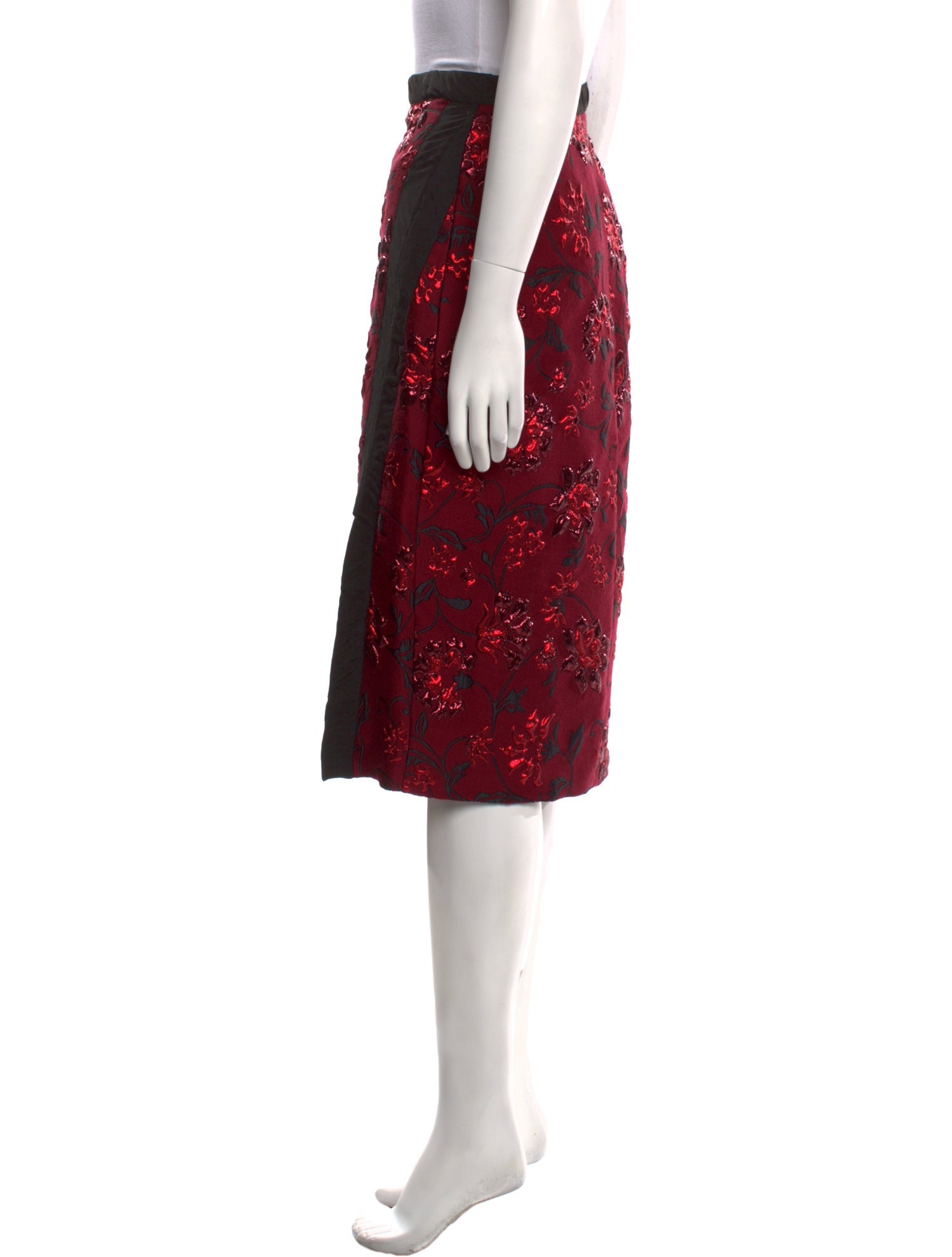 Altuzarra Floral Print Knee-Length Skirt