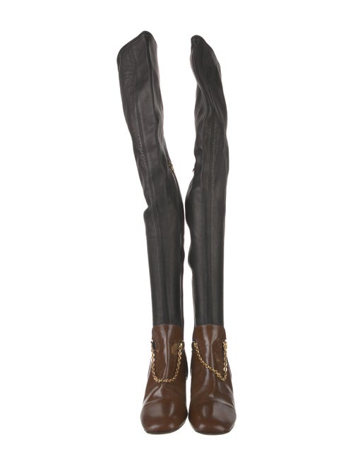 Altuzarra Leather Colorblock Pattern Pumps