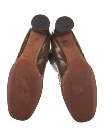 Altuzarra Leather Colorblock Pattern Pumps