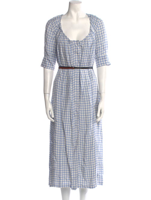 Altuzarra Plaid Print Long Dress