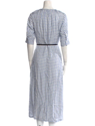 Altuzarra Plaid Print Long Dress