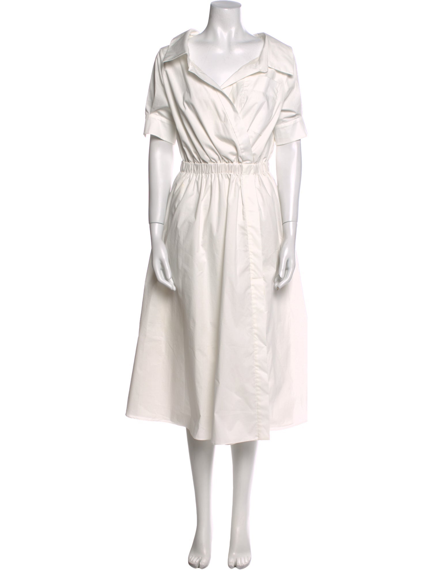 Altuzarra V-Neck Midi Length Dress