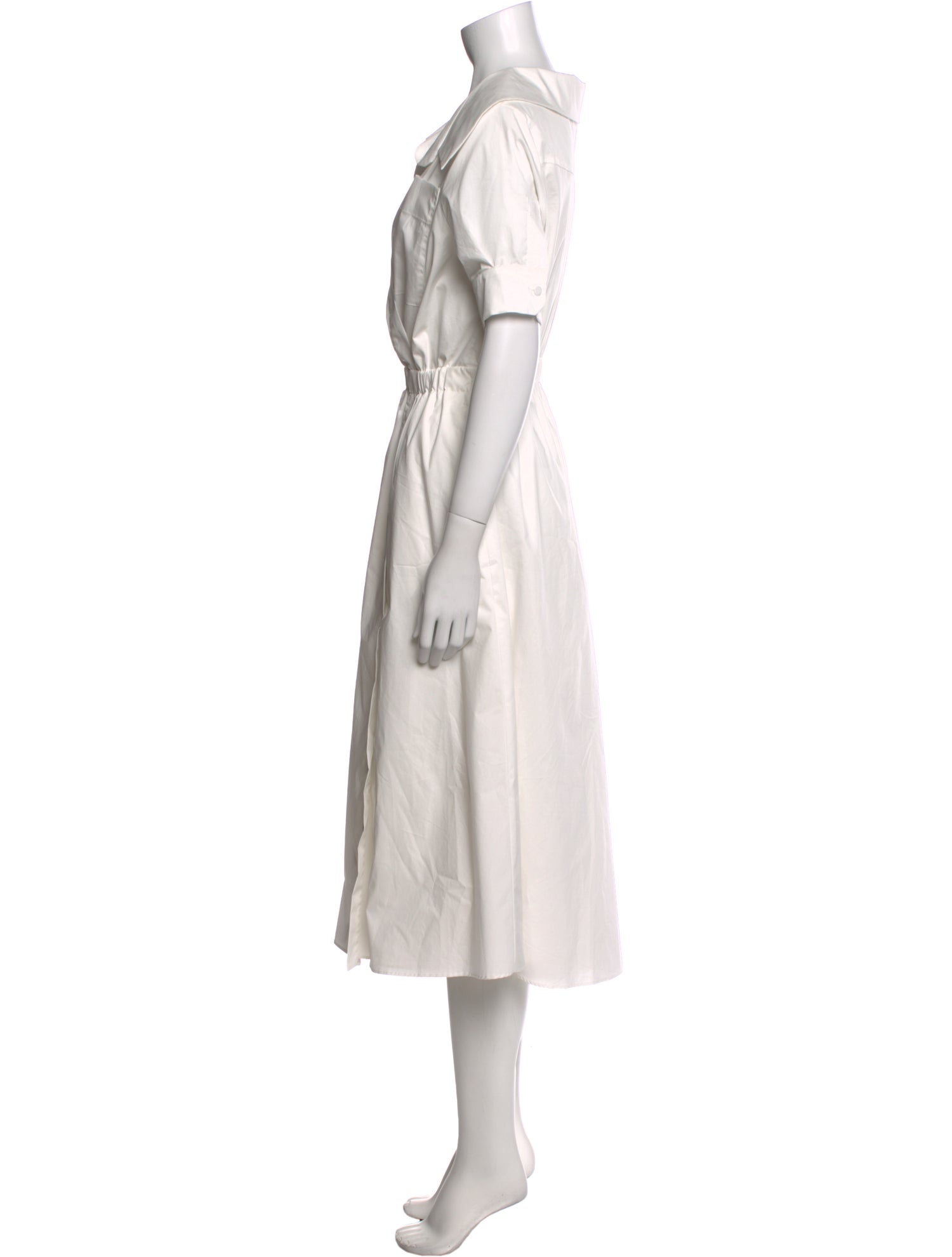 Altuzarra V-Neck Midi Length Dress