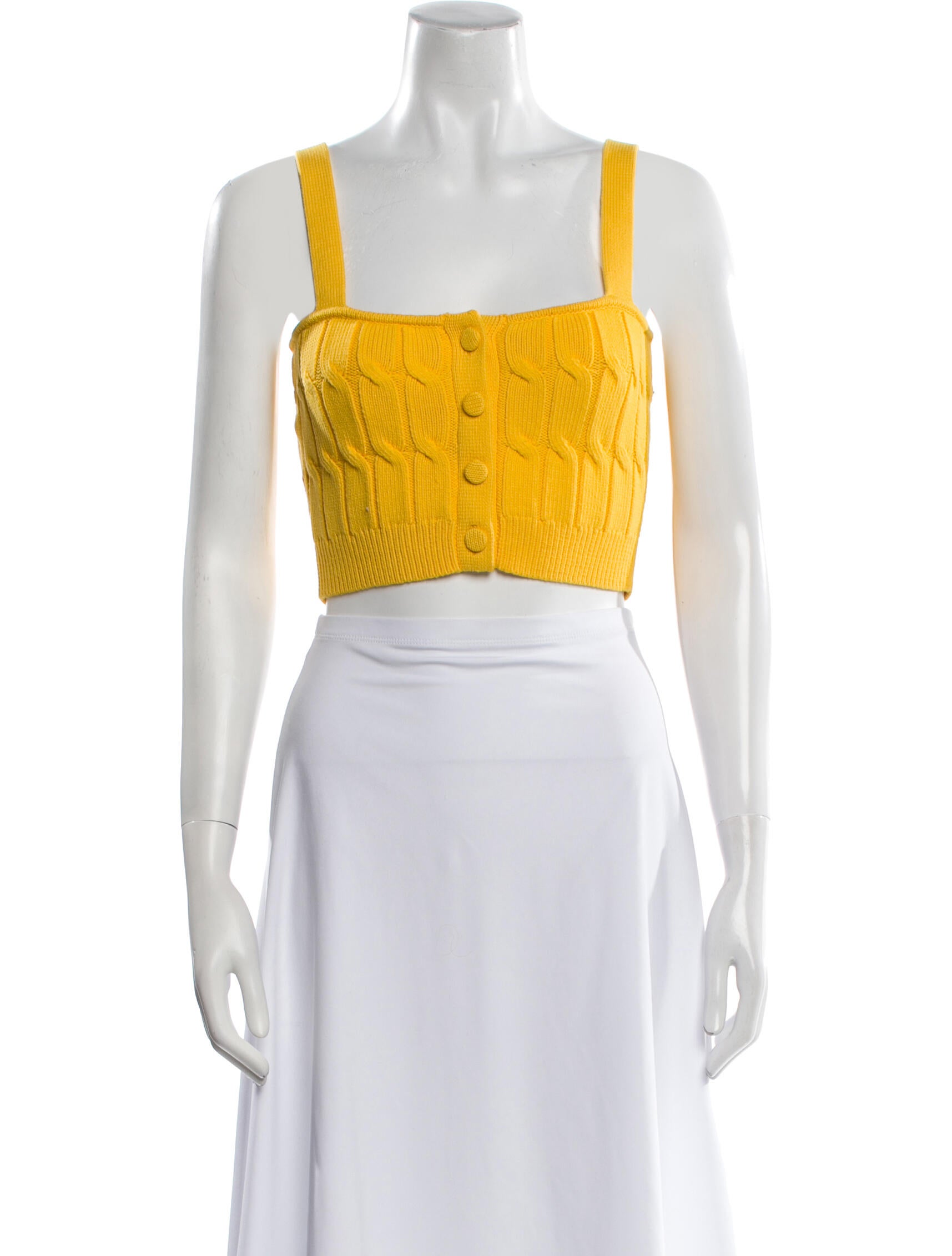 Altuzarra Square Neckline Sleeveless Crop Top w/ Tags