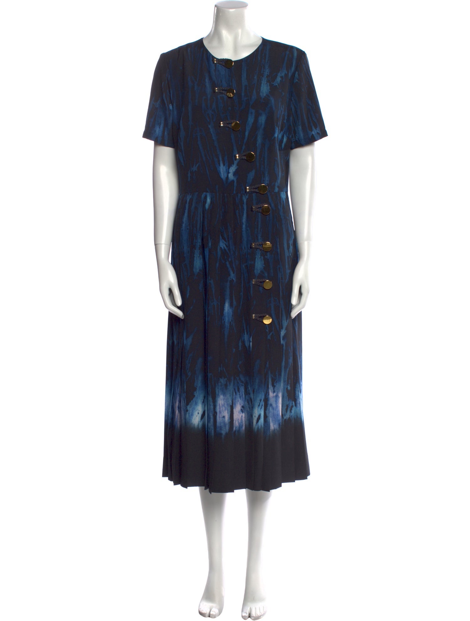 Altuzarra Tie-Dye Print Midi Length Dress