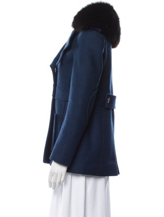 Altuzarra Fox Colorblock Pattern Faux Fur Vest