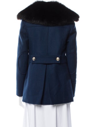 Altuzarra Fox Colorblock Pattern Faux Fur Vest