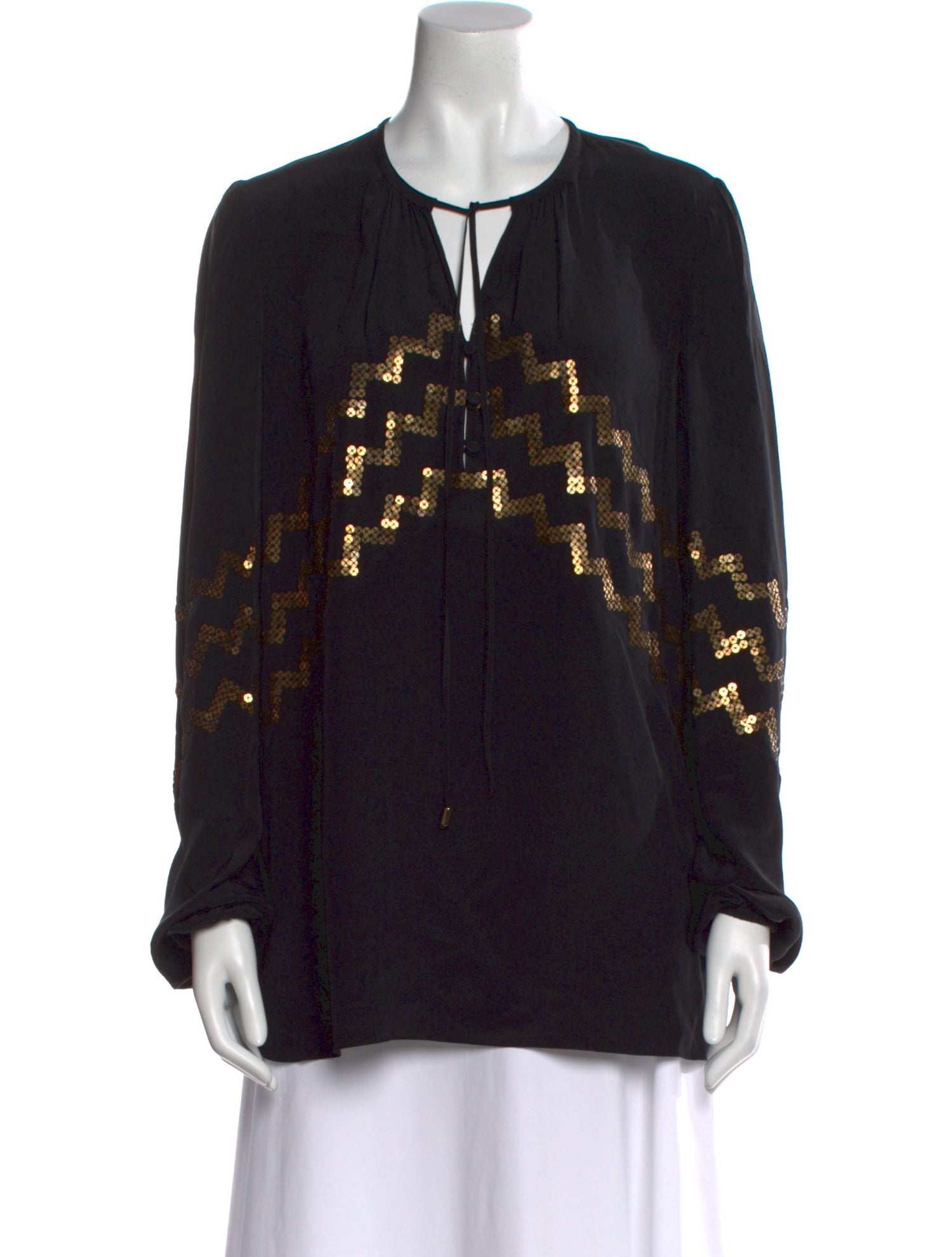 Altuzarra Silk V-Neck Tunic