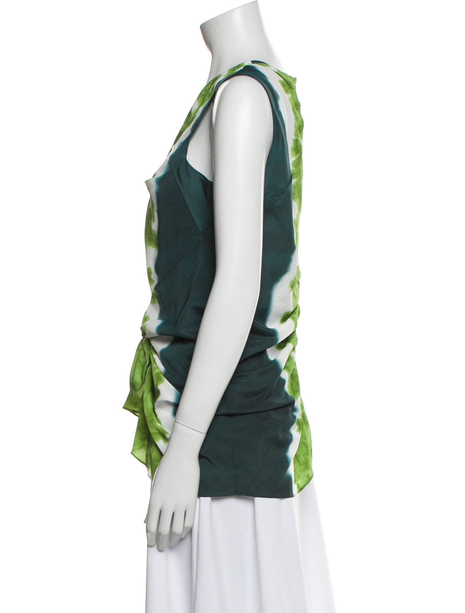 Altuzarra Printed V-Neck Blouse w/ Tags