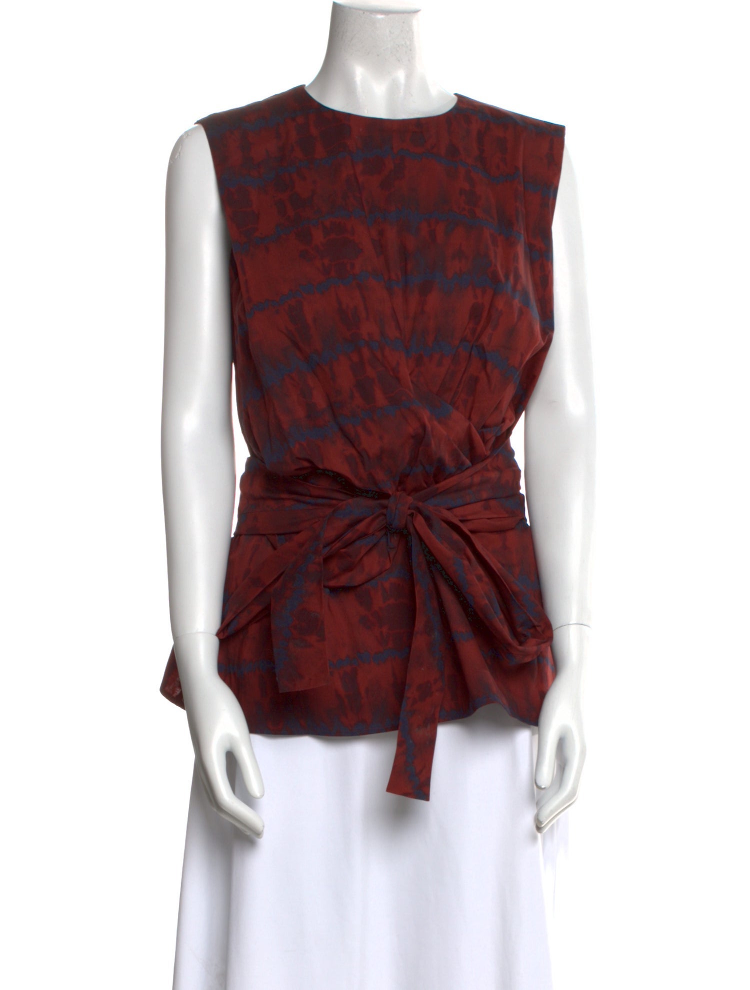 Altuzarra Plaid Print Crew Neck Blouse w/ Tags