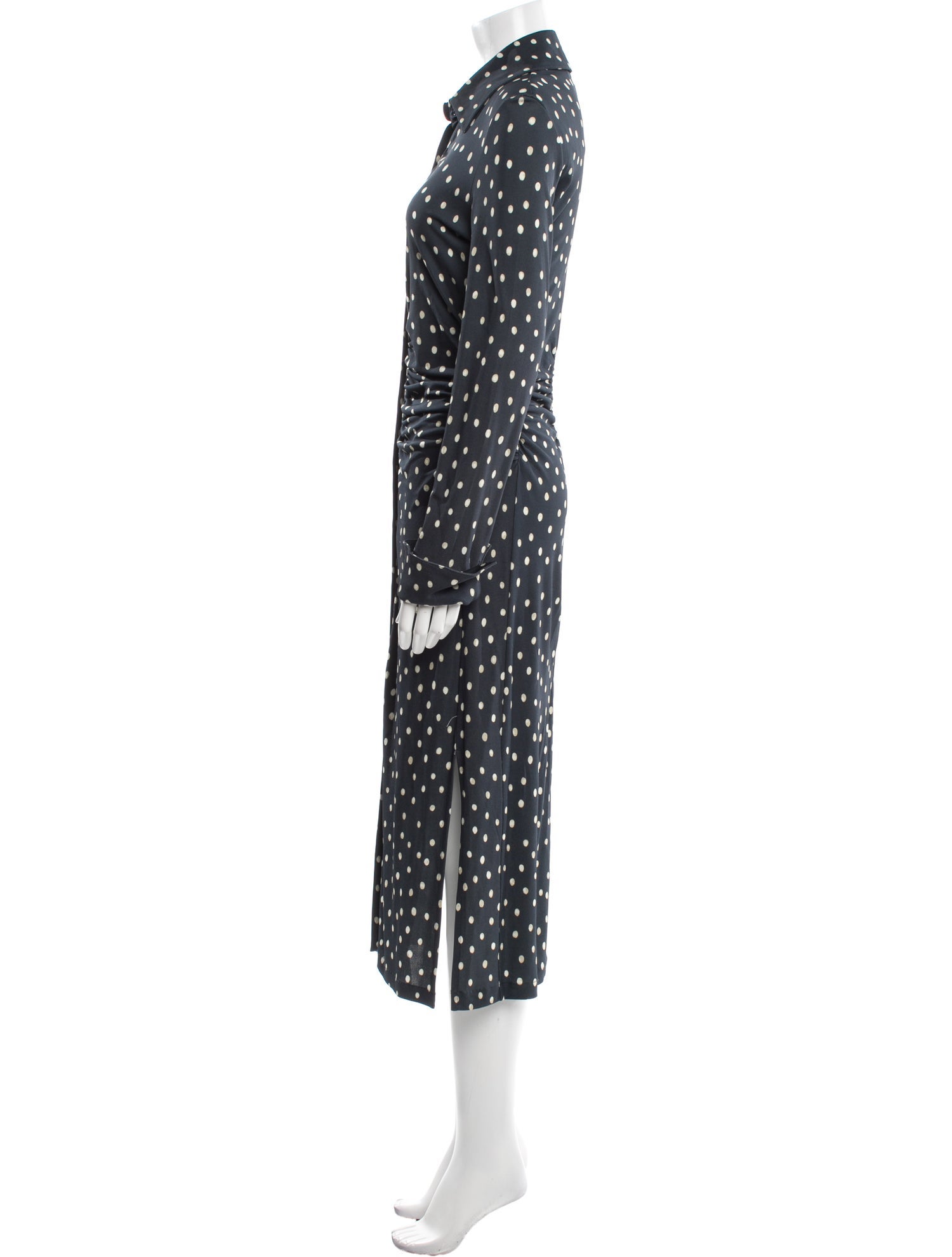 Altuzarra Polka Dot Print Midi Length Dress