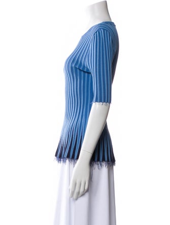Altuzarra Striped Scoop Neck Sweater