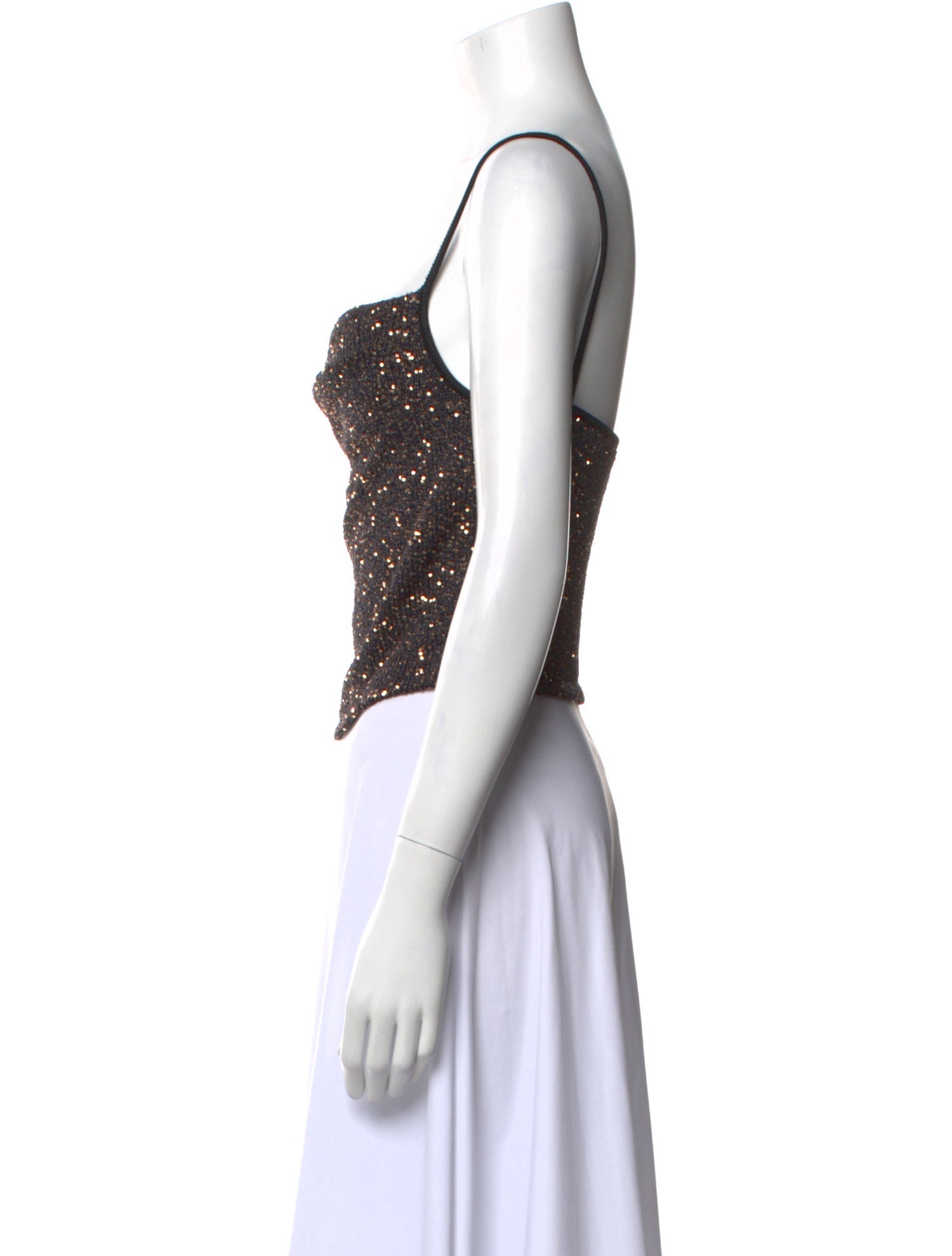 Altuzarra Square Neckline Sleeveless Crop Top