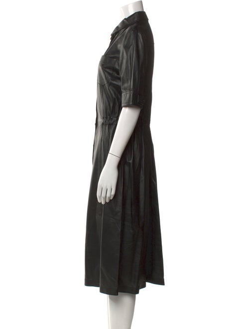 Altuzarra Lamb Leather Midi Length Dress