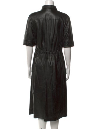Altuzarra Lamb Leather Midi Length Dress