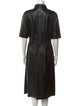 Altuzarra Lamb Leather Midi Length Dress