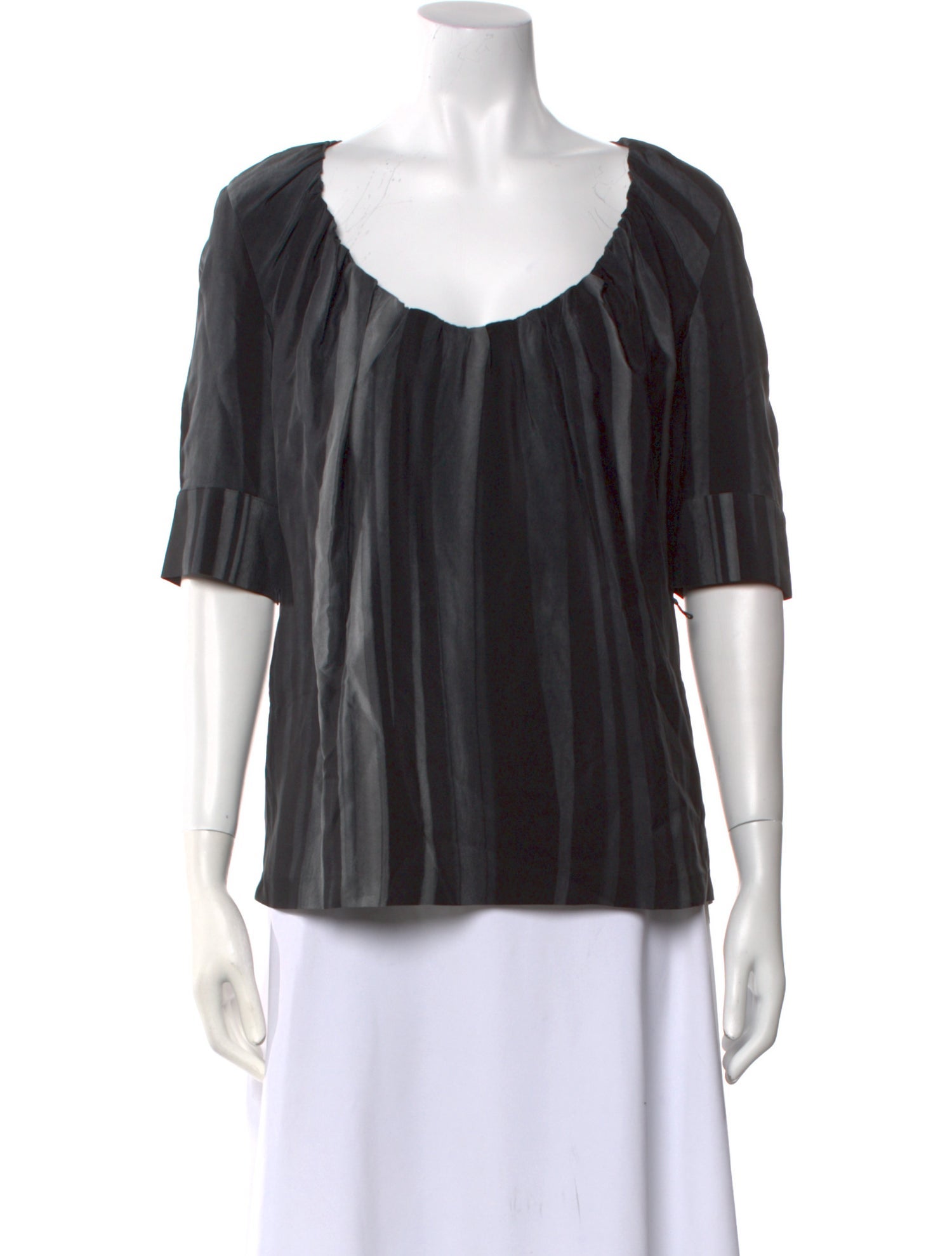 Altuzarra Silk Scoop Neck Blouse