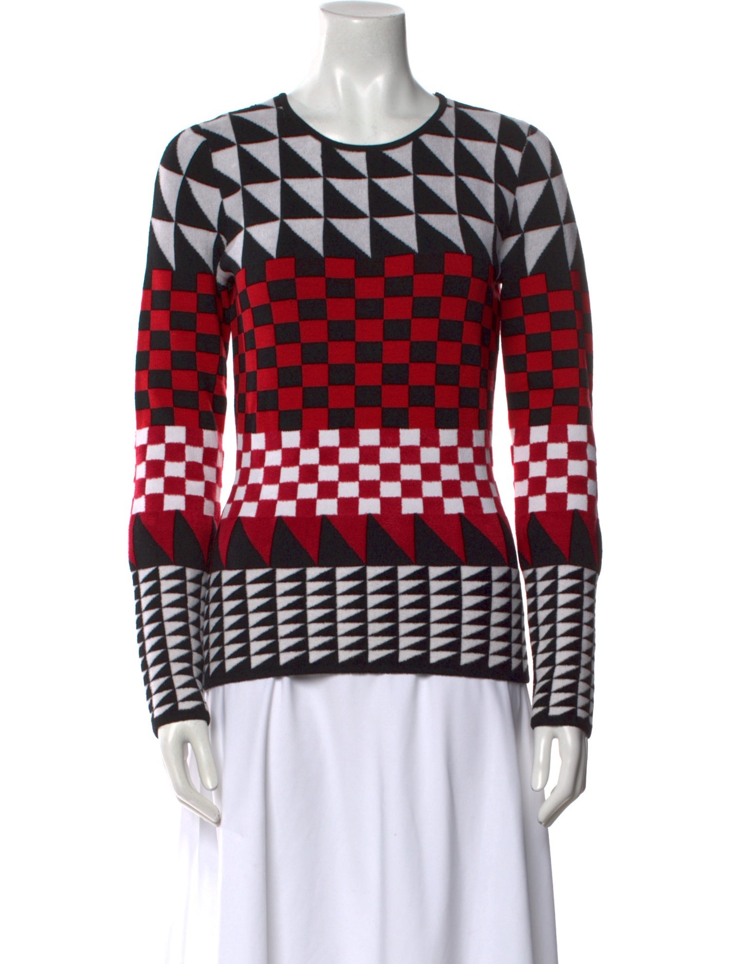 Altuzarra Printed Scoop Neck Sweater