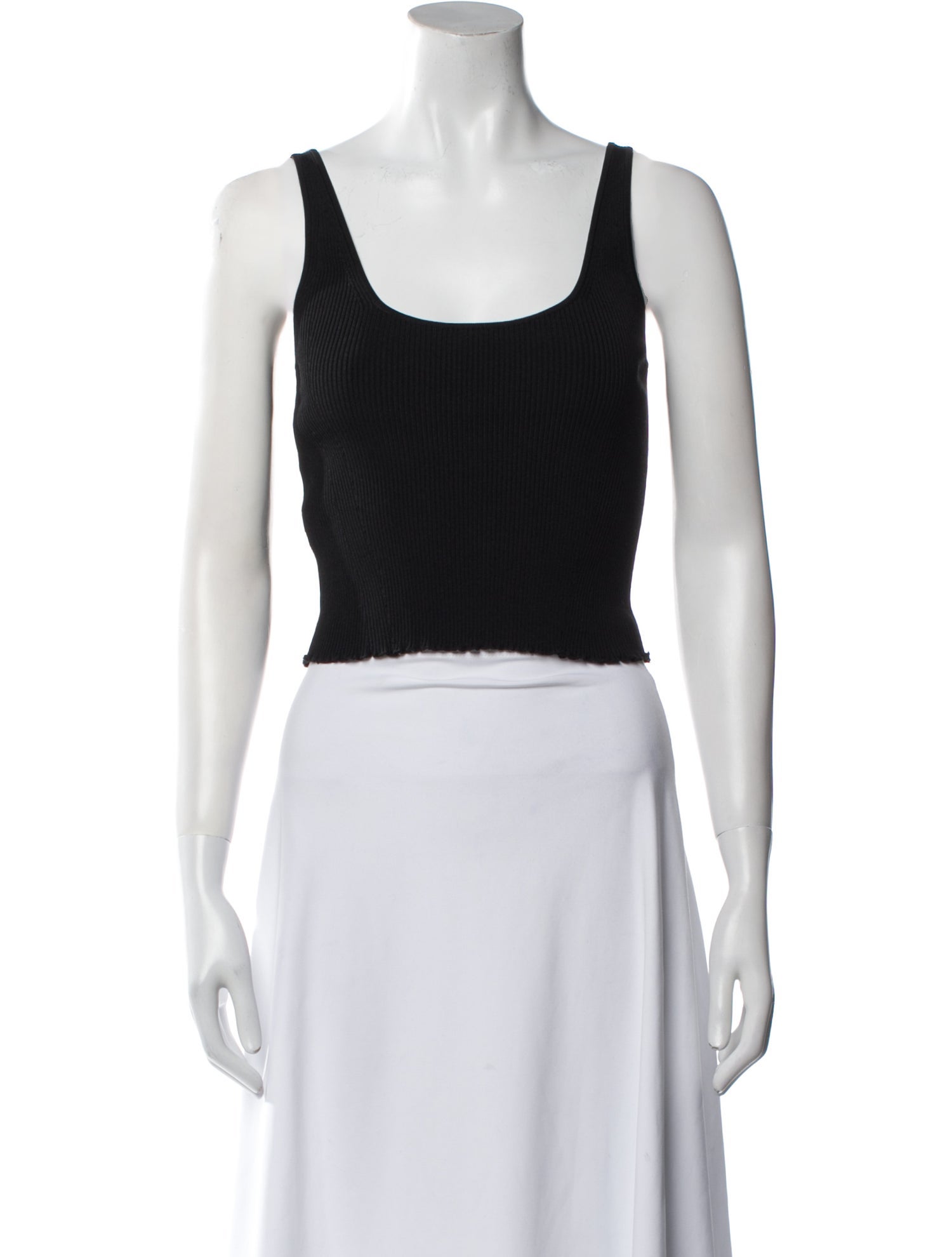 Altuzarra Scoop Neck Sleeveless Crop Top