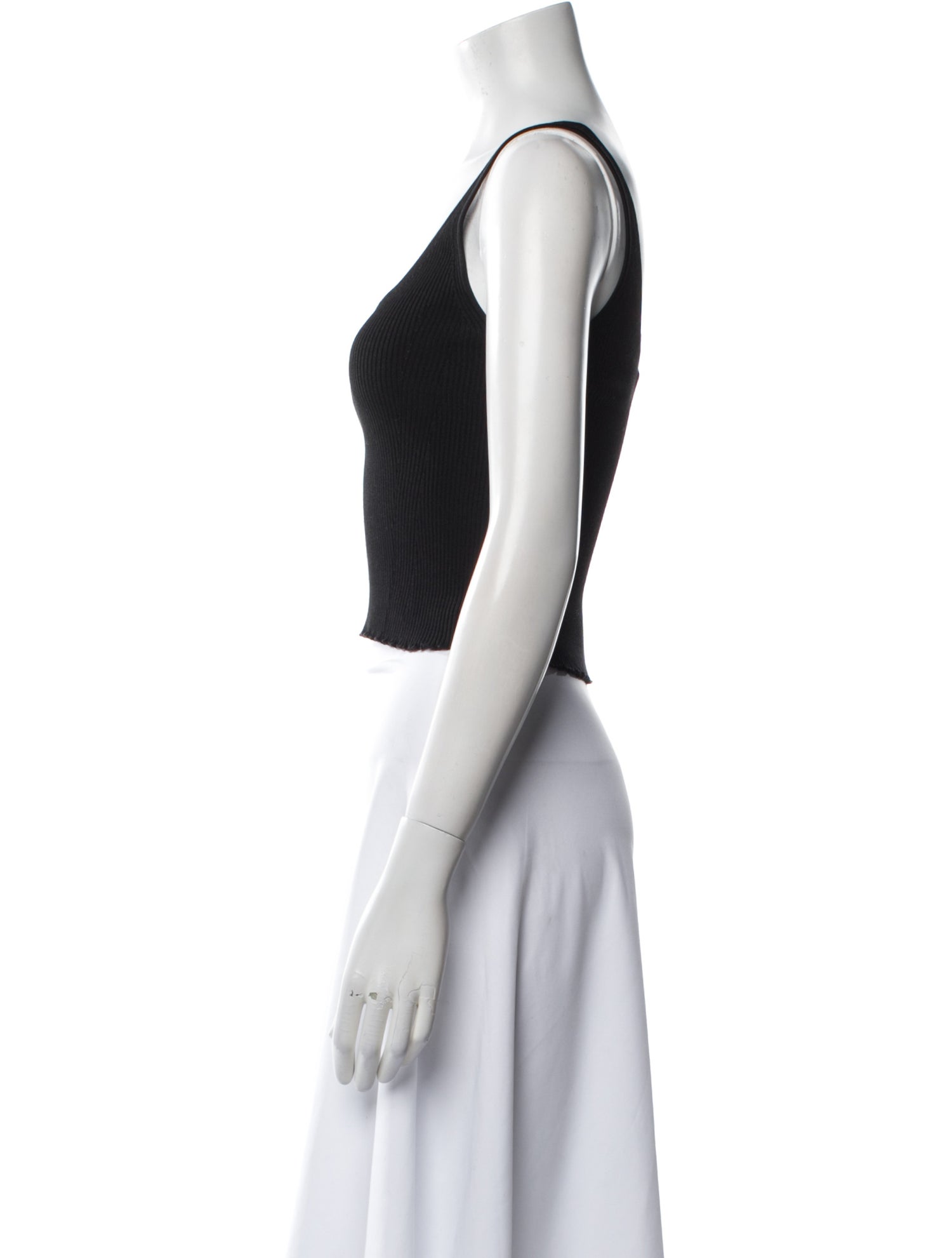 Altuzarra Scoop Neck Sleeveless Crop Top