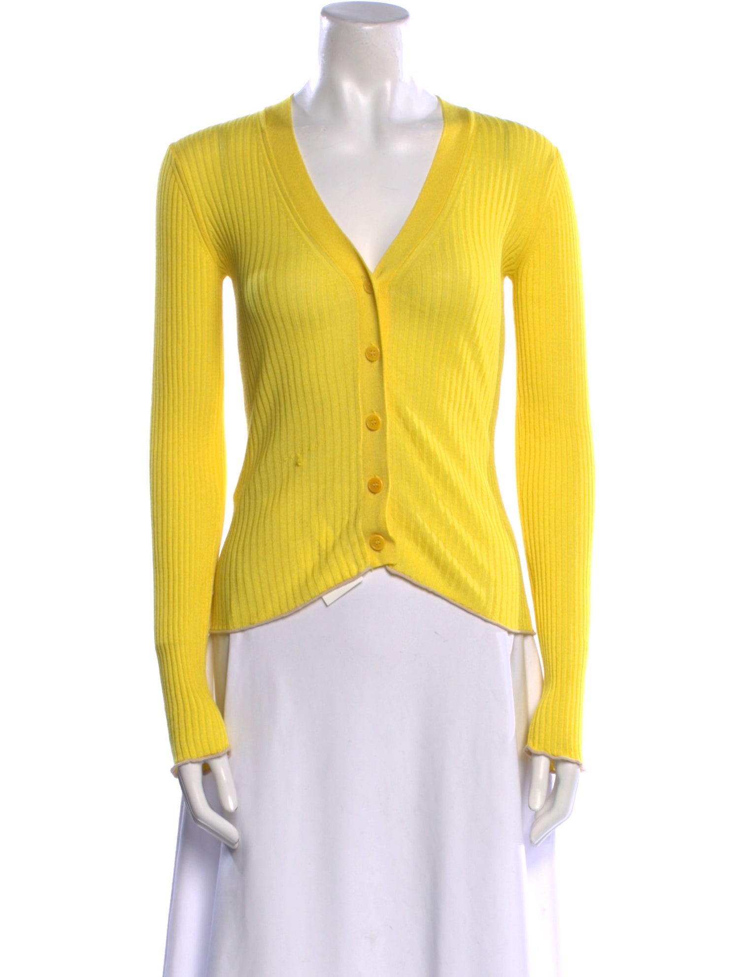 Altuzarra Silk V-Neck Button-Up Top