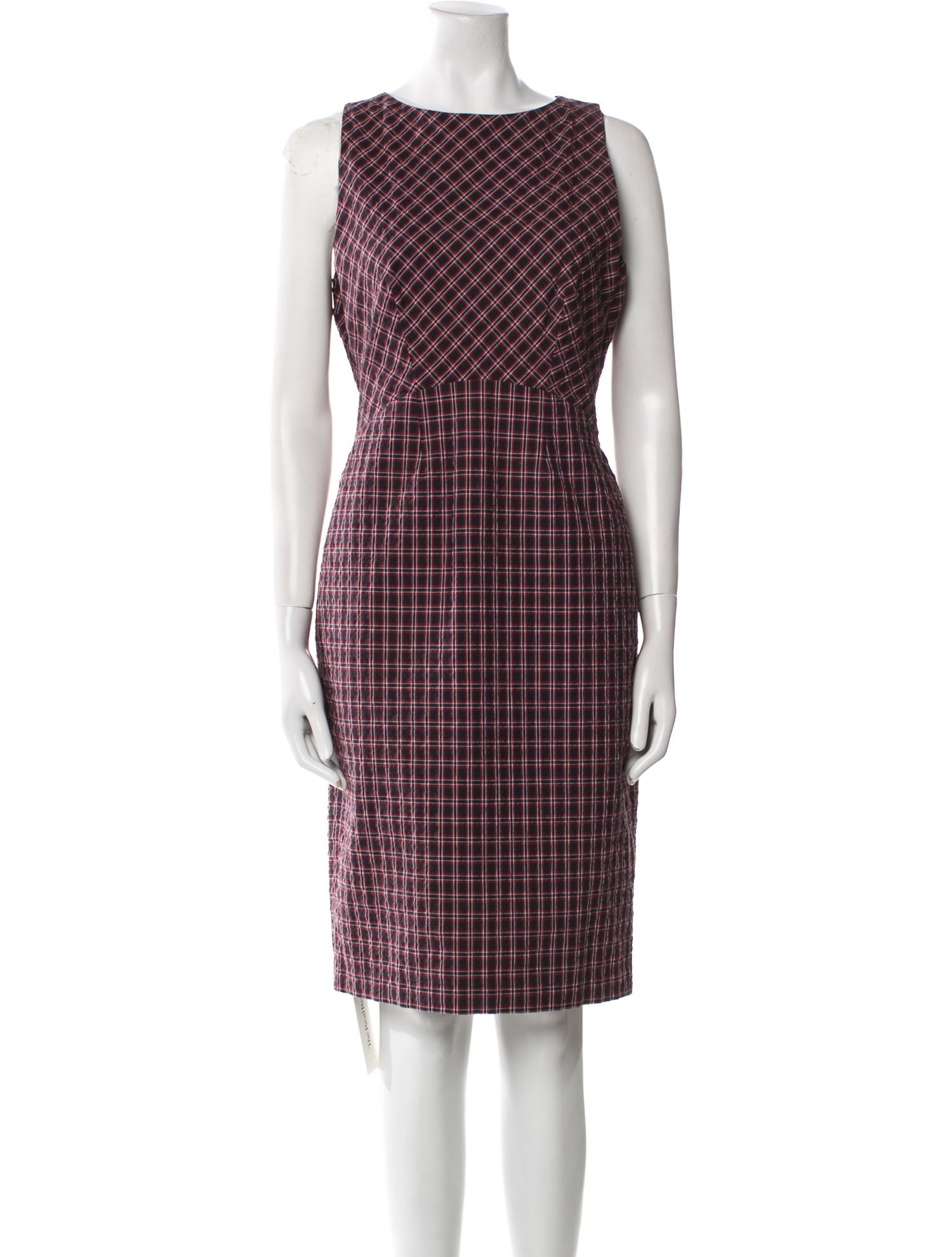 Altuzarra Plaid Print Knee-Length Dress