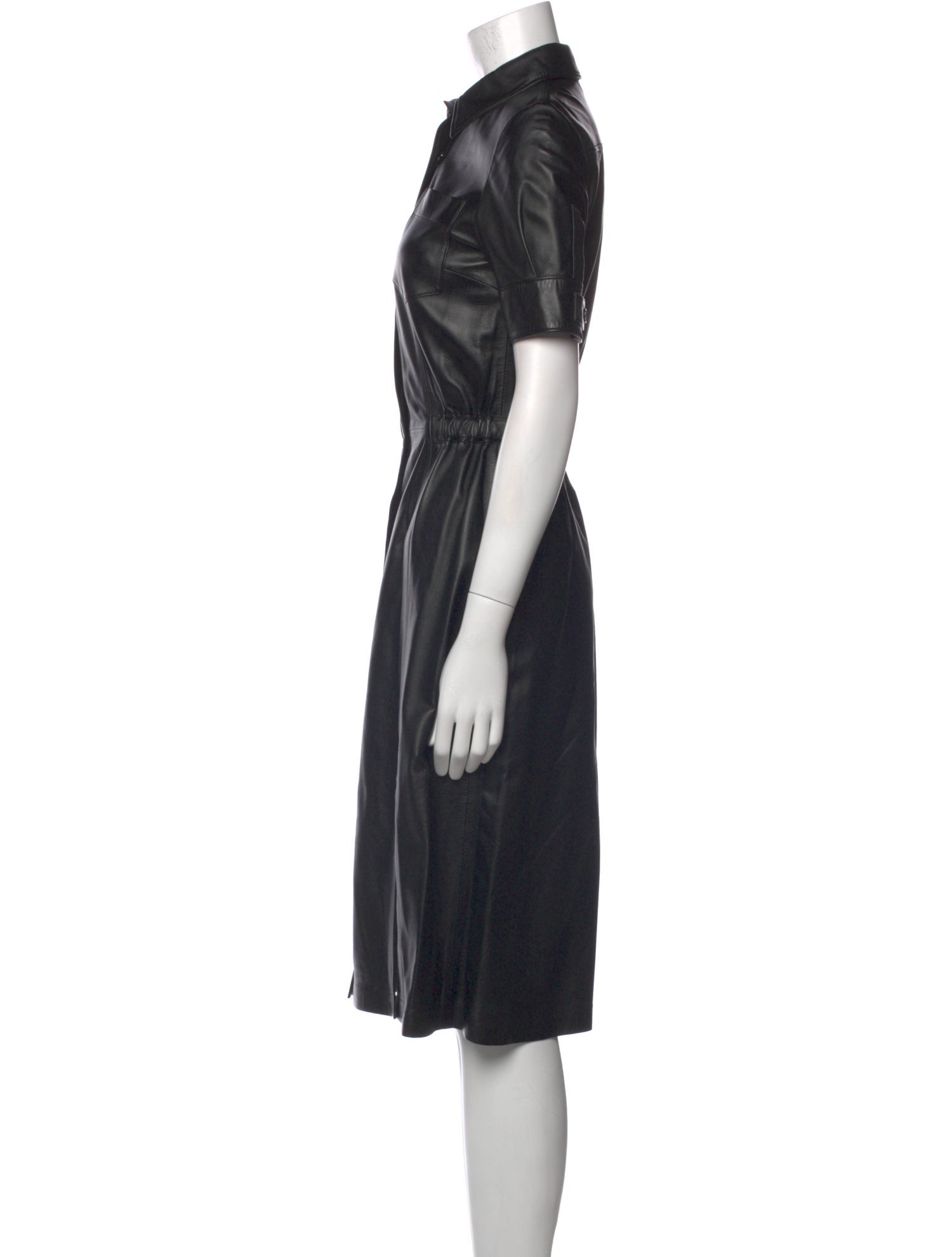 Altuzarra Lamb Leather Knee-Length Dress