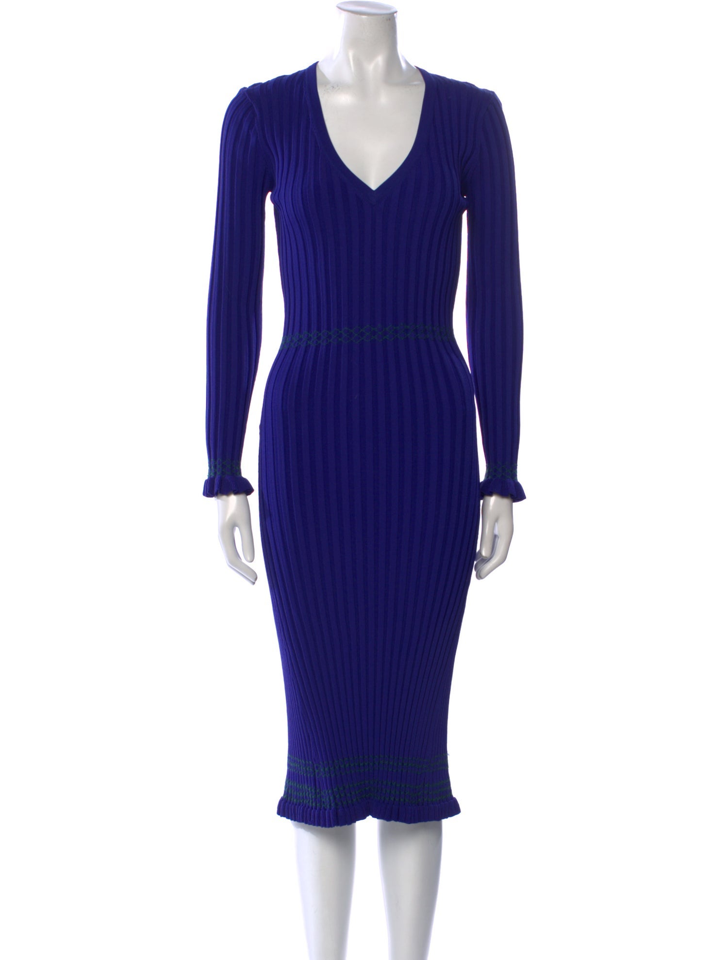 Altuzarra V-Neck Midi Length Dress
