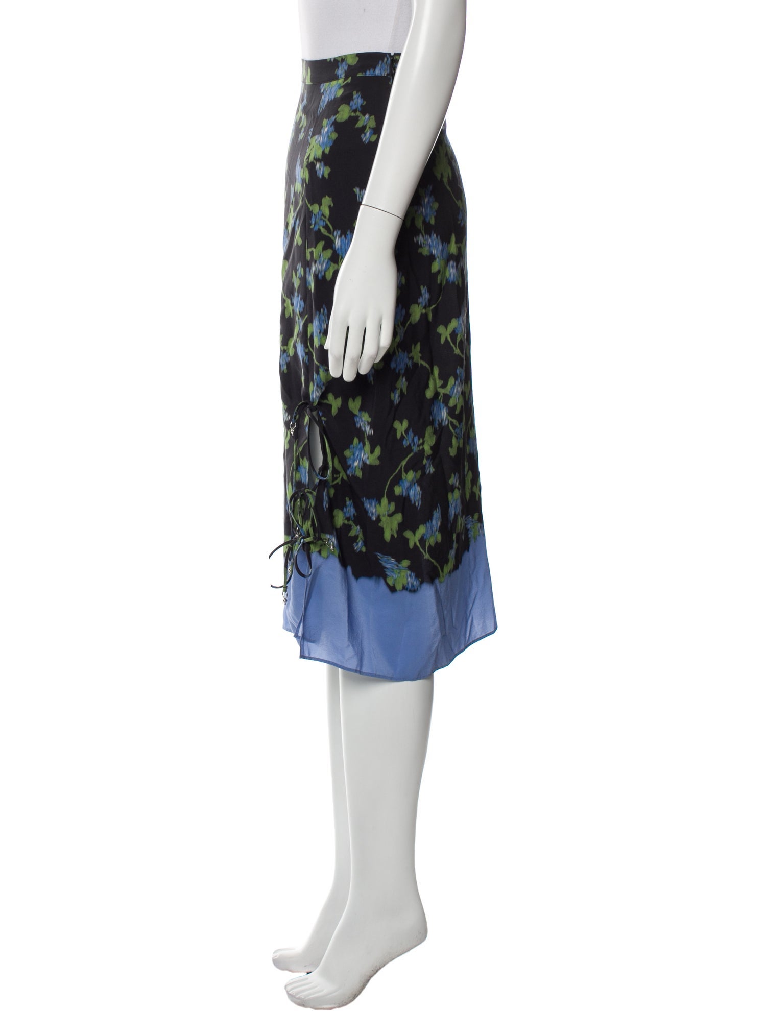 Altuzarra Silk Midi Length Skirt