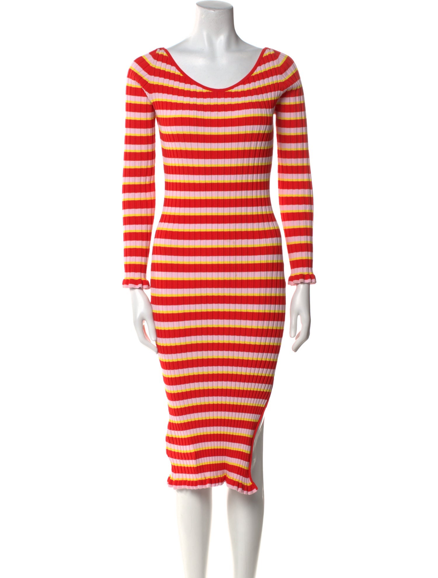 Altuzarra Striped Midi Length Dress