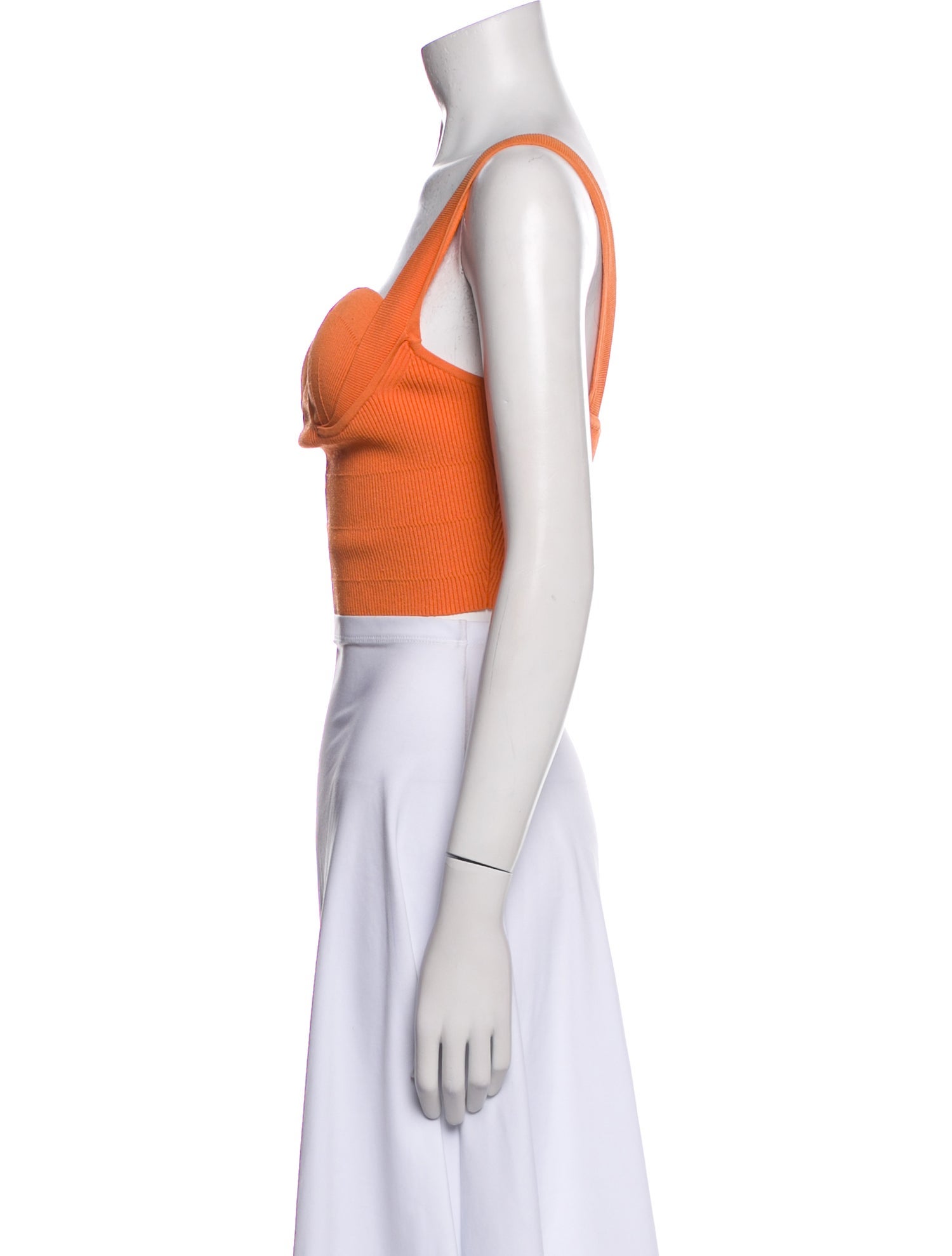 Altuzarra Square Neckline Sleeveless Crop Top