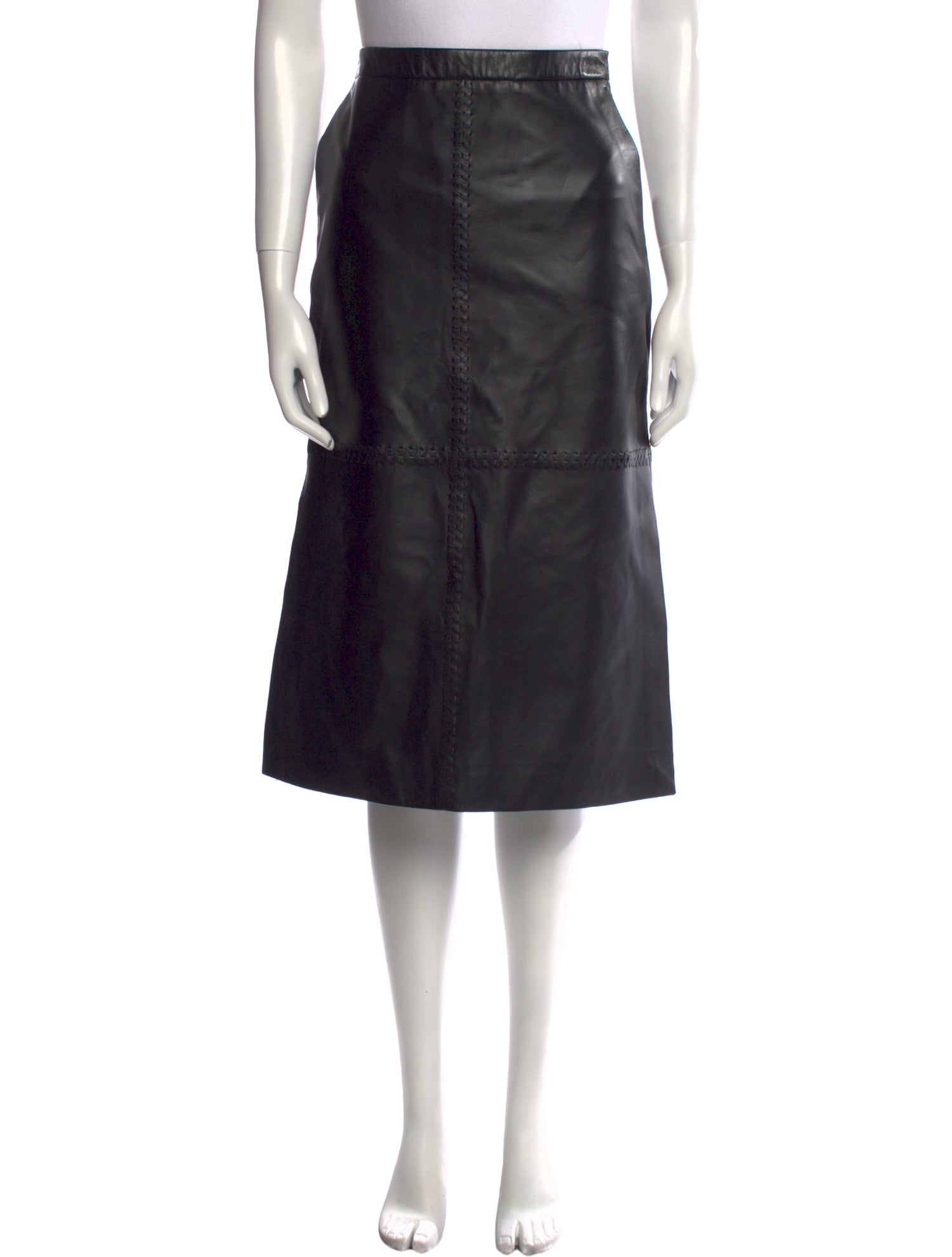Altuzarra Leather Knee-Length Skirt w/ Tags