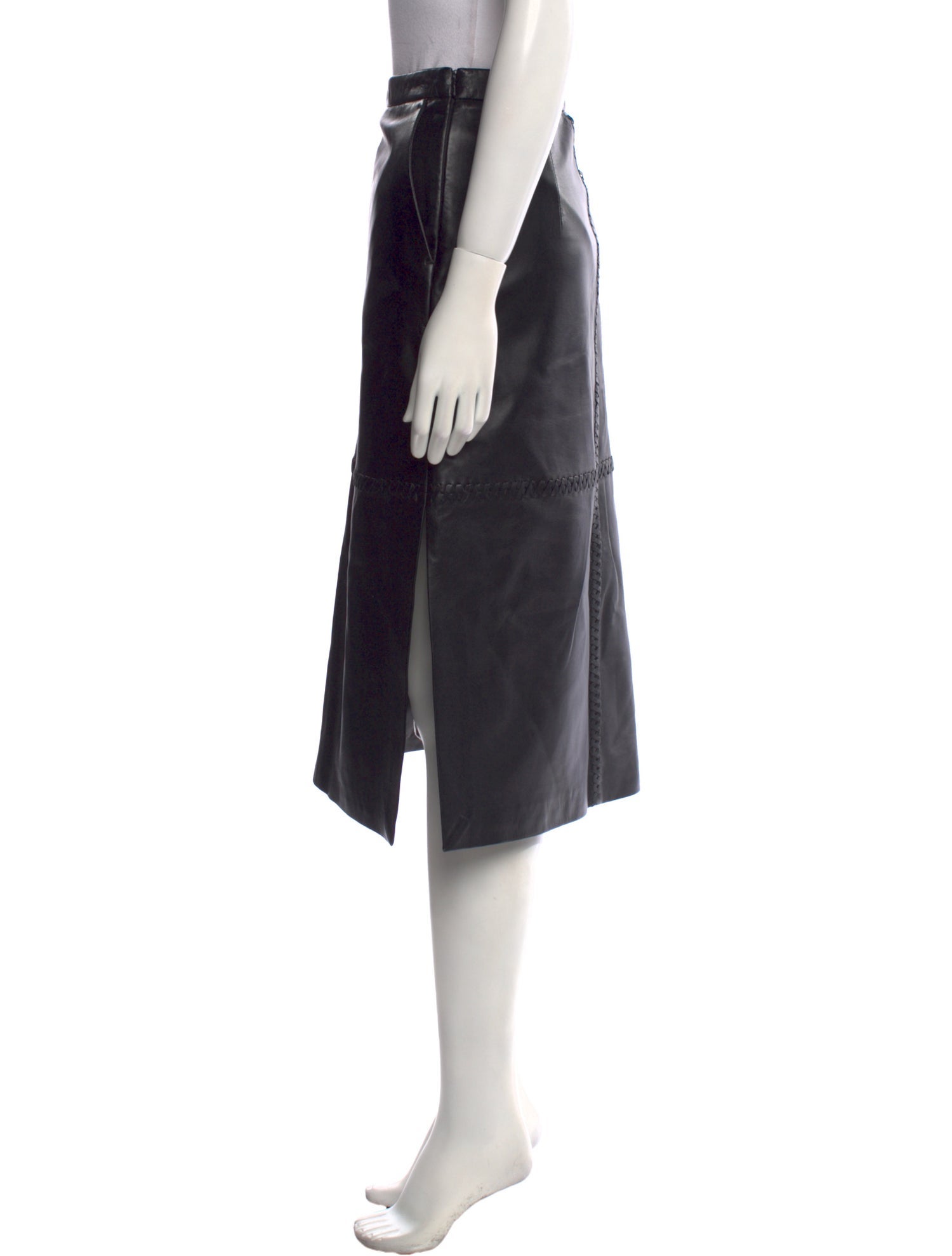 Altuzarra Leather Knee-Length Skirt w/ Tags