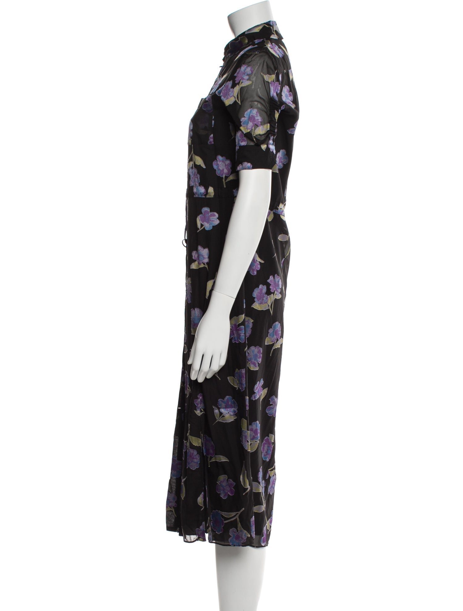 Altuzarra Floral Print Midi Length Dress