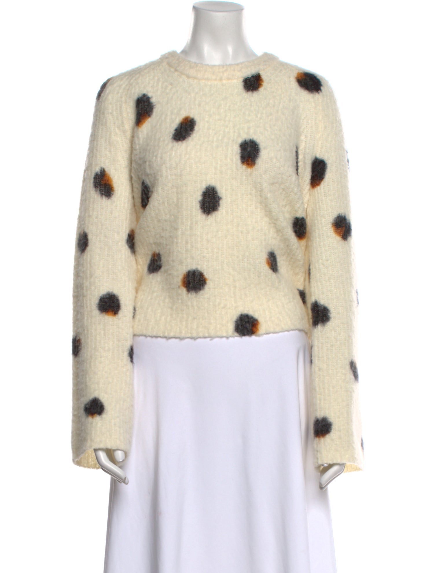 Altuzarra Wool Polka Dot Print Sweater