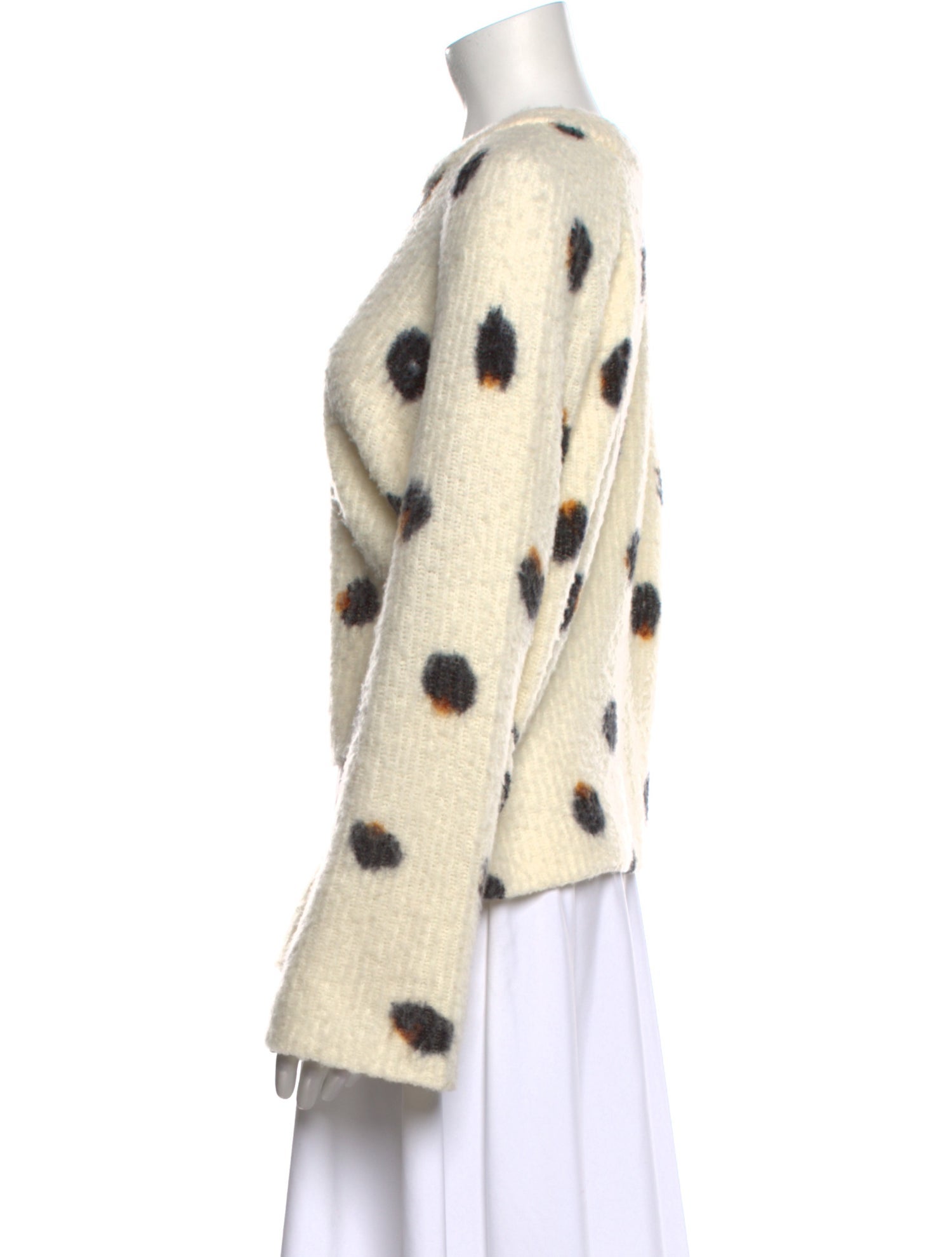 Altuzarra Wool Polka Dot Print Sweater