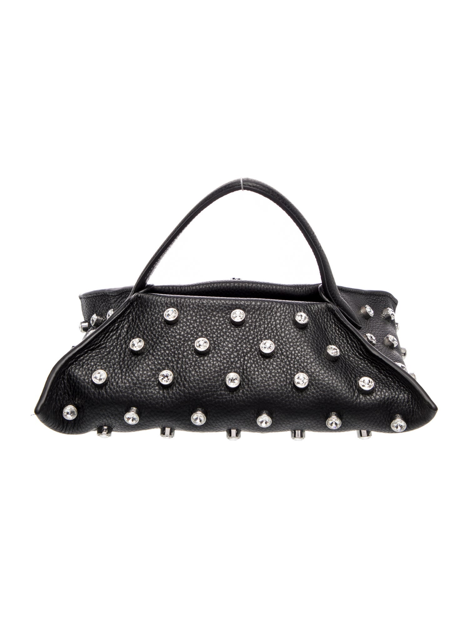 Altuzarra Leather Origami Crystal Studded East/West Bag