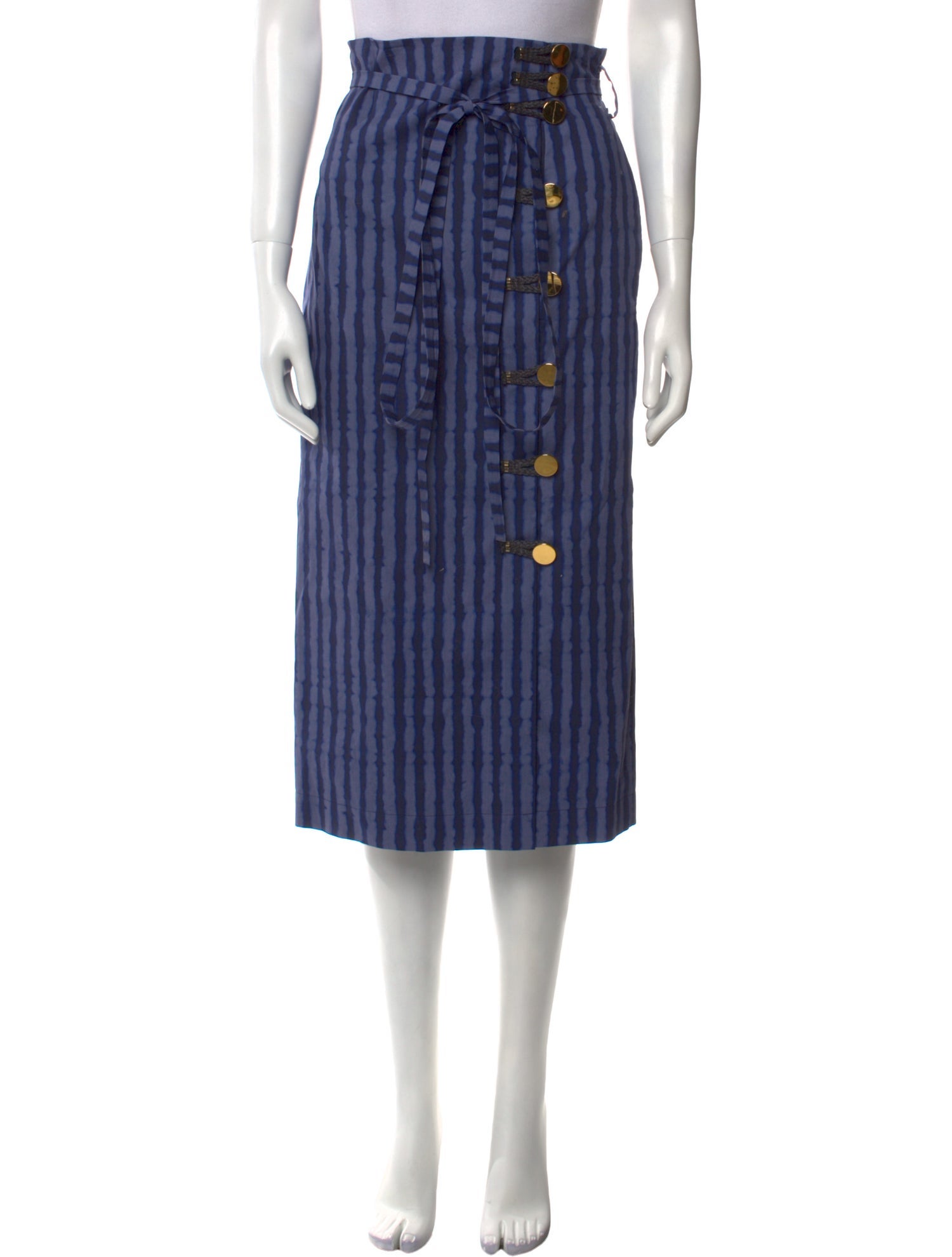 Altuzarra Striped Midi Length Skirt