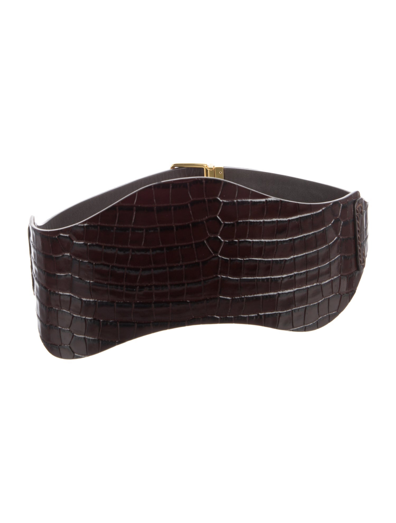 Altuzarra Wide Embossed Leather Waist Belt