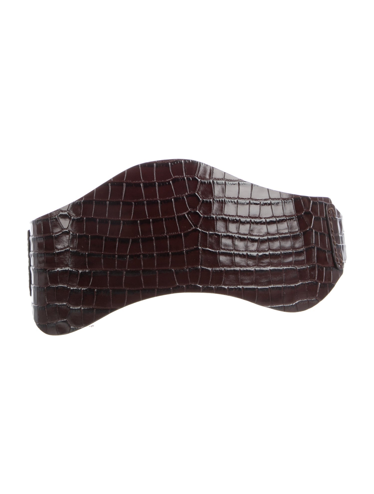 Altuzarra Wide Embossed Leather Waist Belt