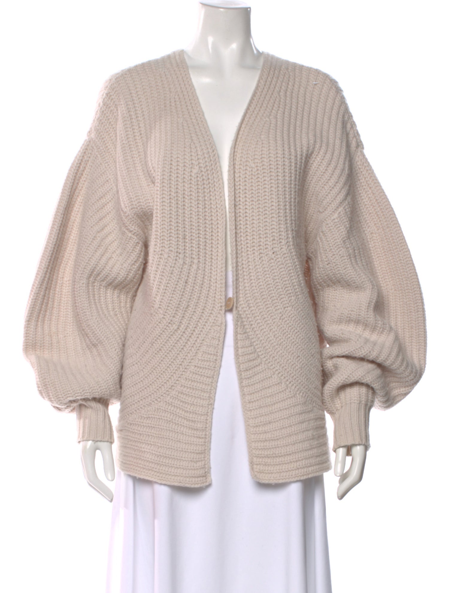 Altuzarra Merino Wool Plunge Neckline Sweater