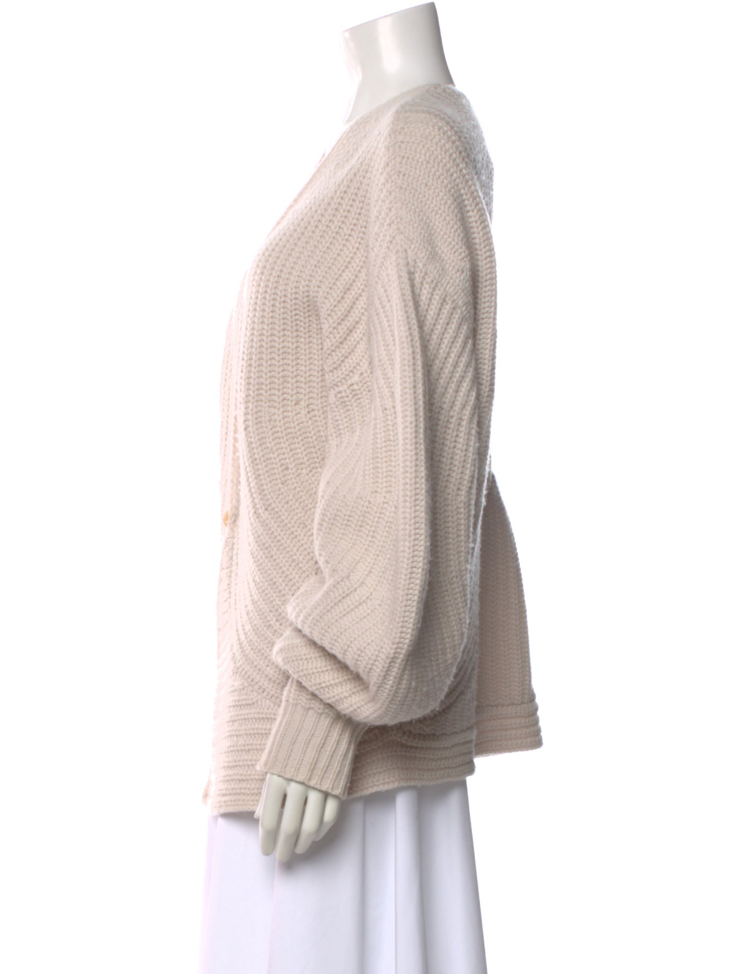 Altuzarra Merino Wool Plunge Neckline Sweater