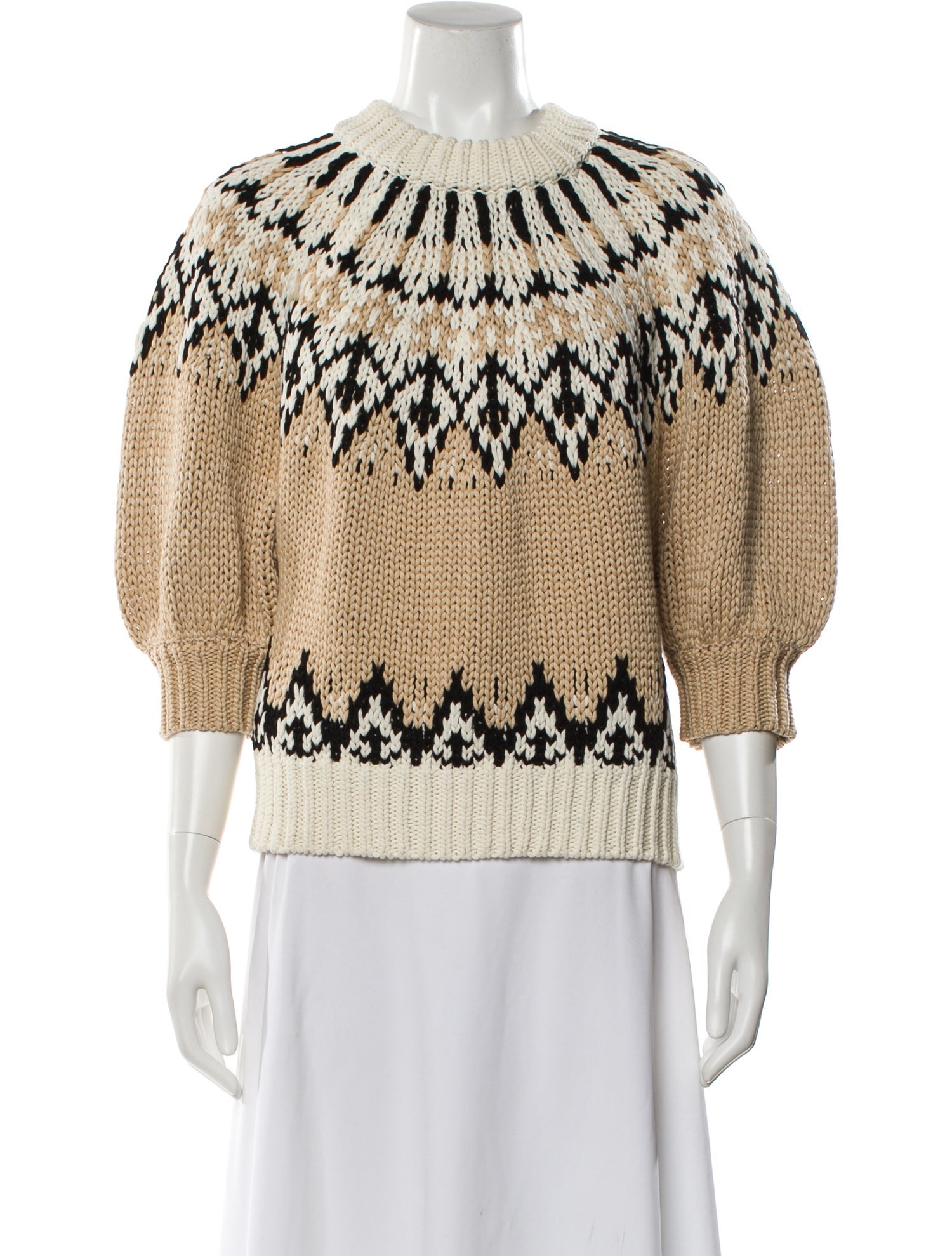 Altuzarra Printed Mock Neck Sweater