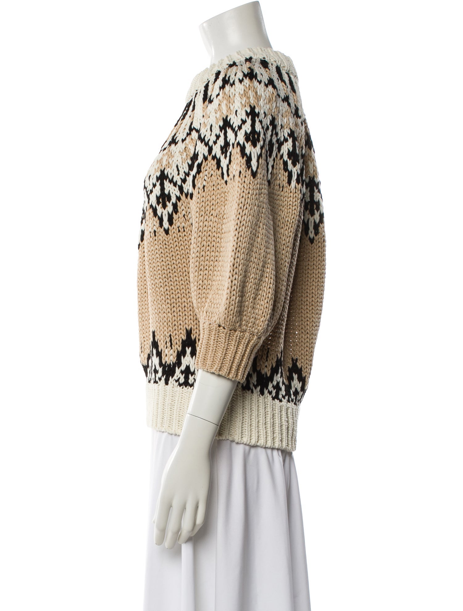 Altuzarra Printed Mock Neck Sweater