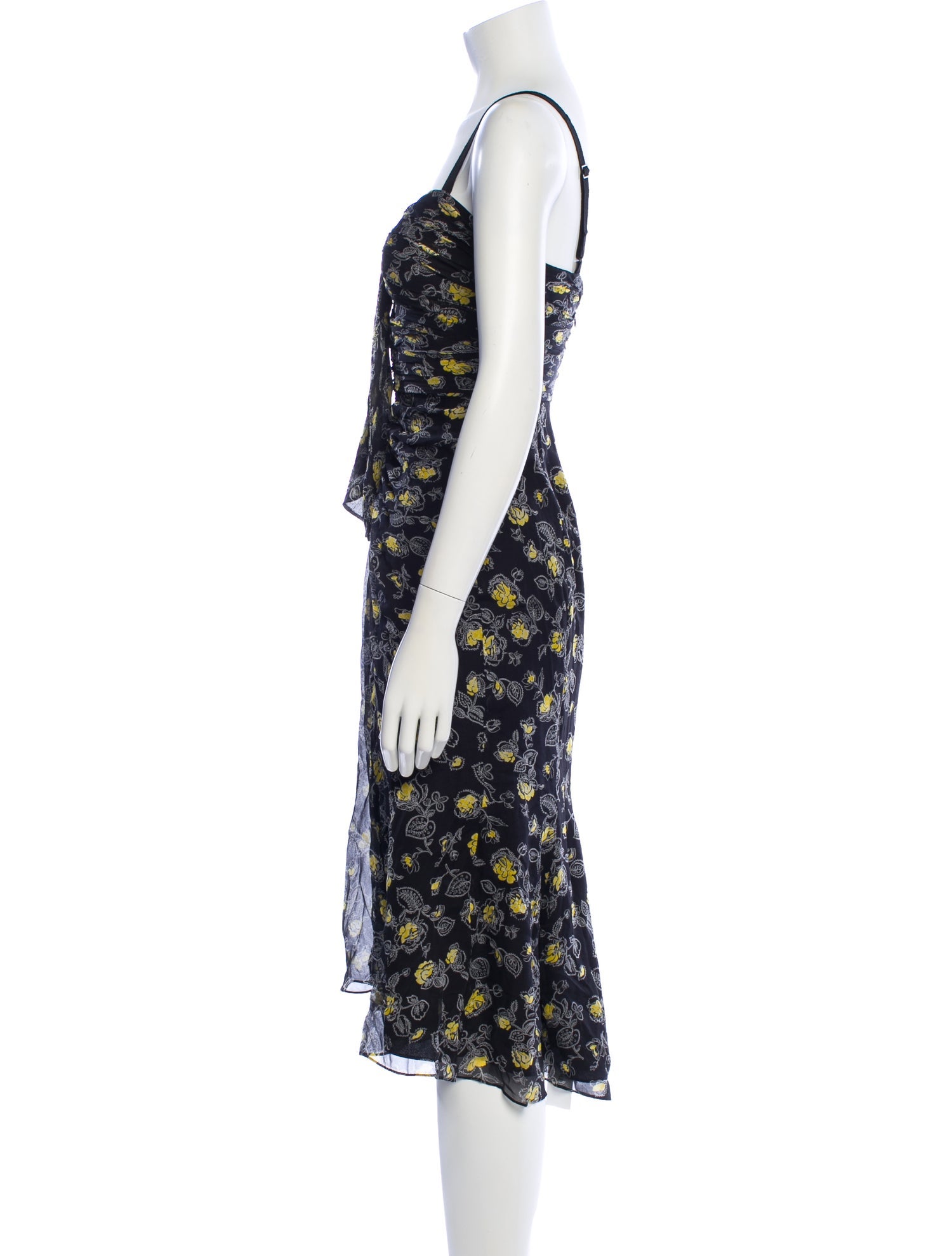 Altuzarra Floral Print Midi Length Dress