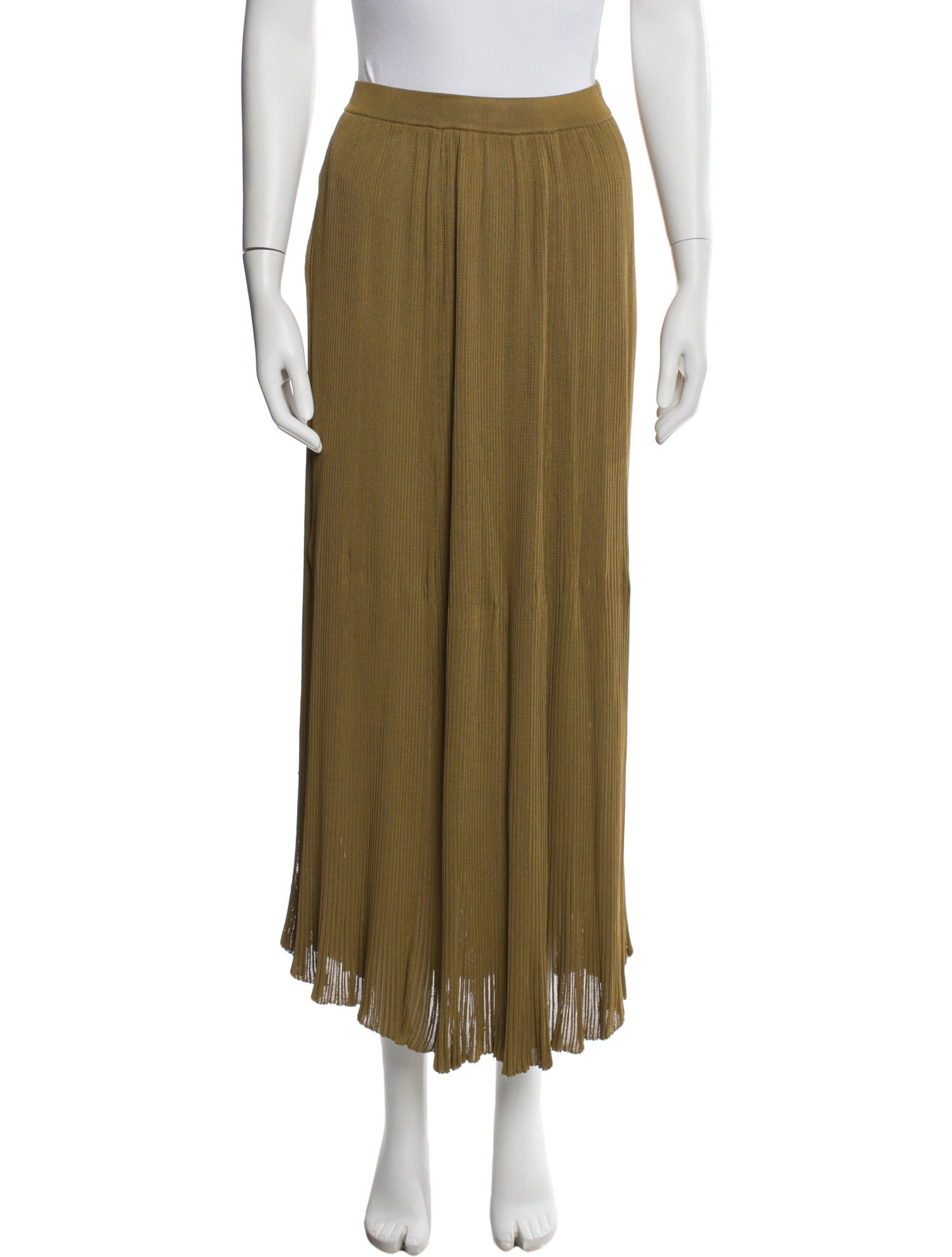 Altuzarra Pleated Accents Midi Length Skirt